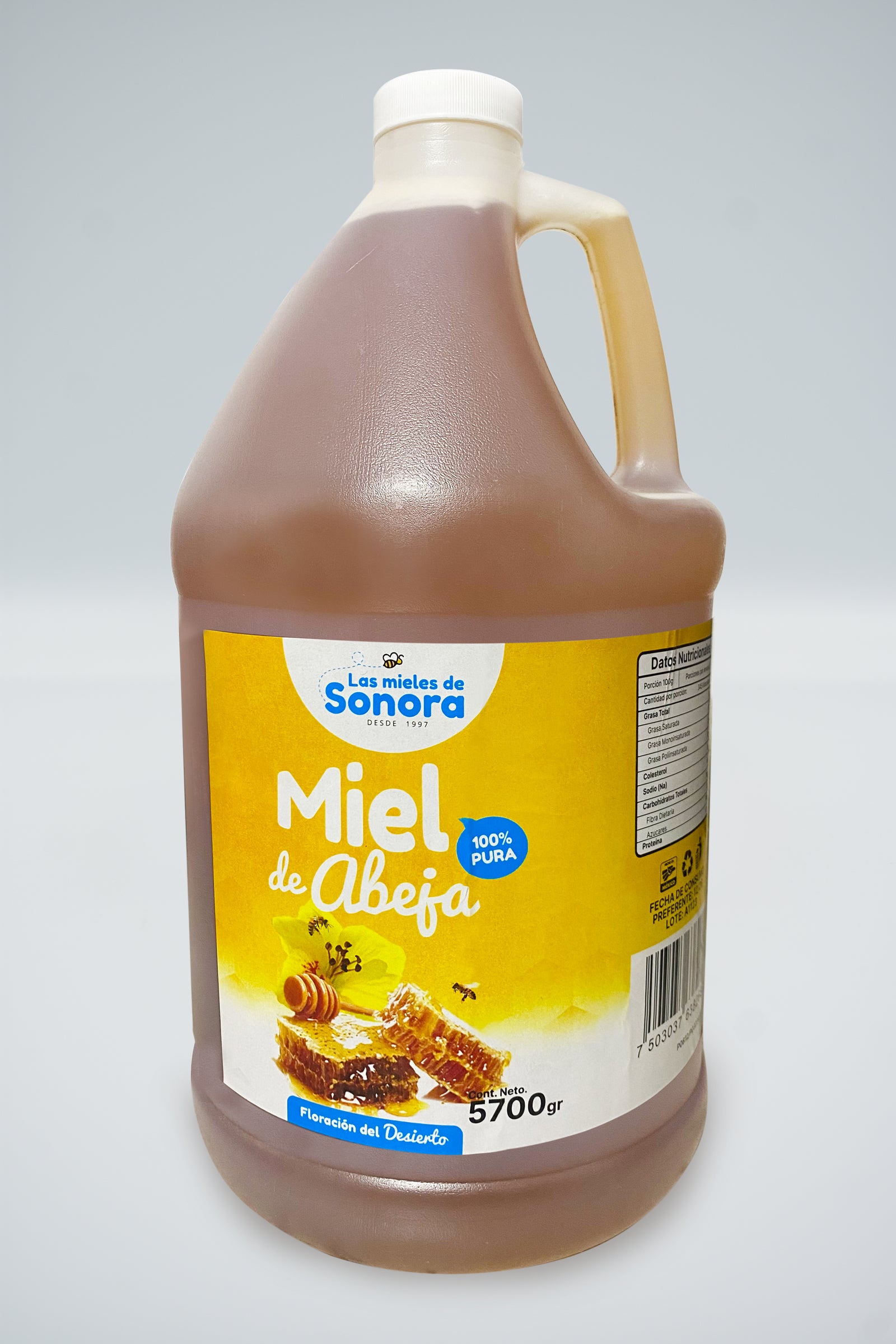 Miel de Abeja Floración del Desierto Galón 5700 gr